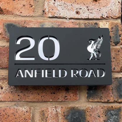 Liver Bird House Sign (Matt Black)