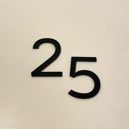 Stick On House Numbers (Matt Black)