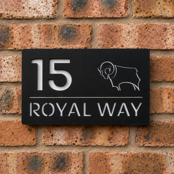 Derby County Ram House Sign