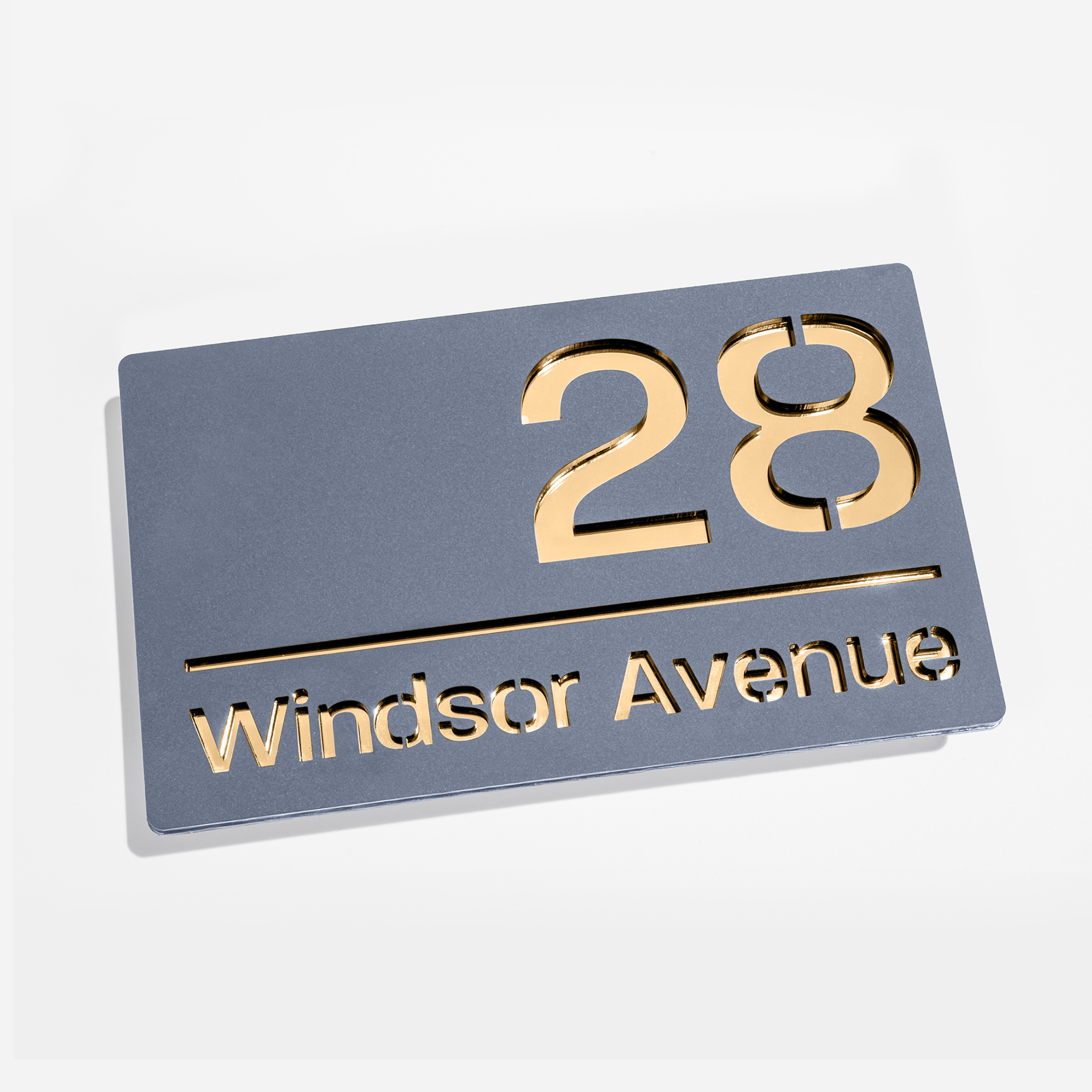 Modern House Sign (Matt Grey)