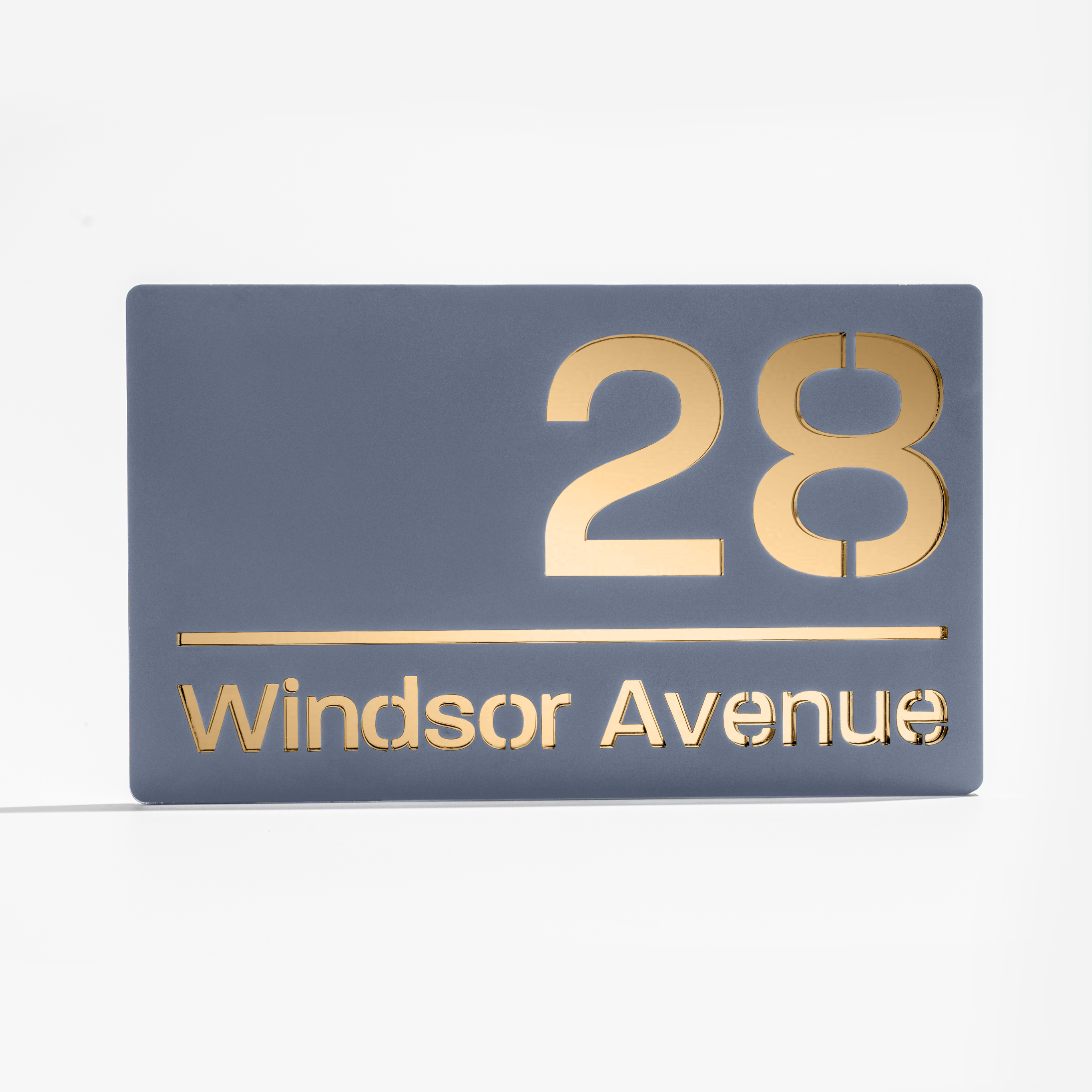 Modern House Sign (Matt Grey)
