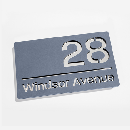 Modern House Sign (Matt Grey)