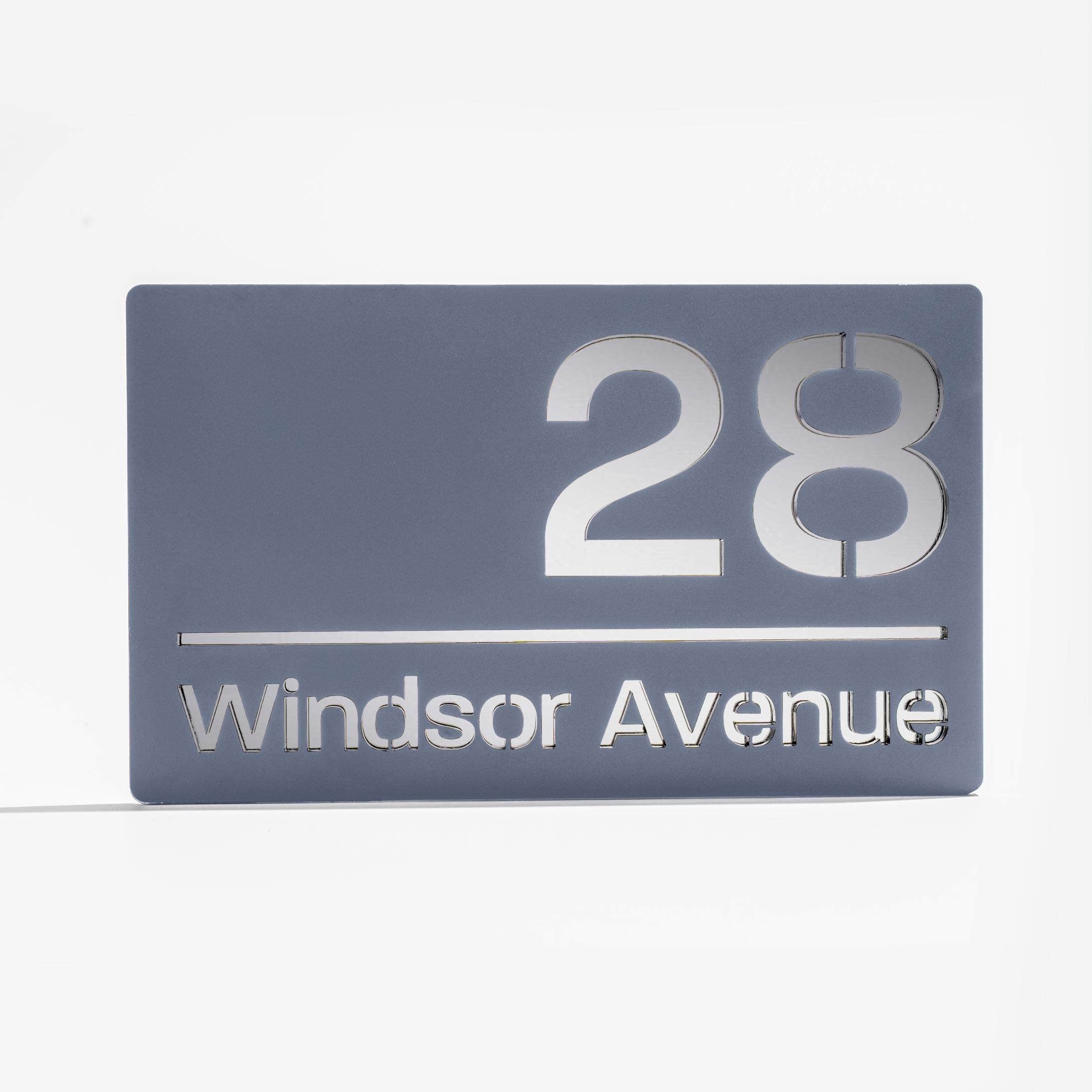 Modern House Sign (Matt Grey)