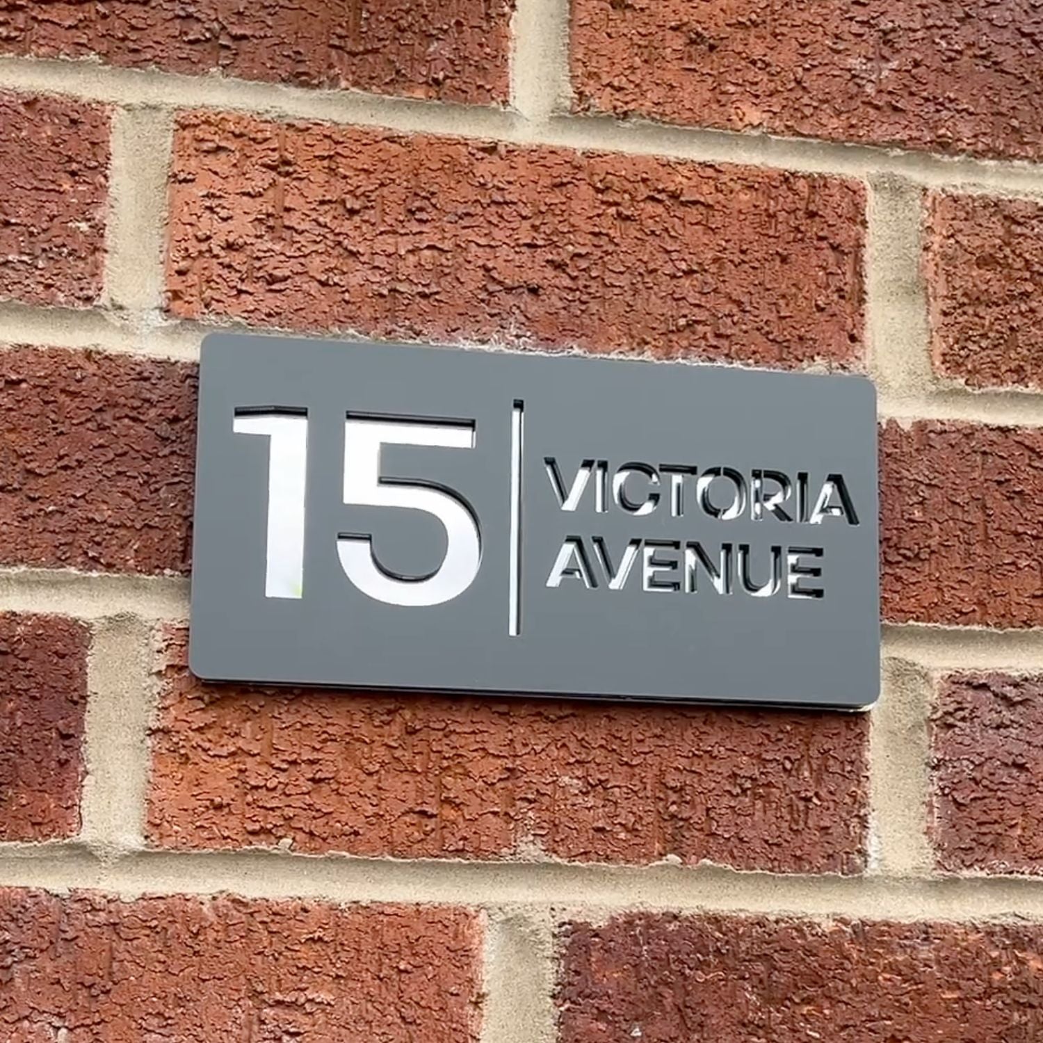 Tablet House Sign (Matt Grey)