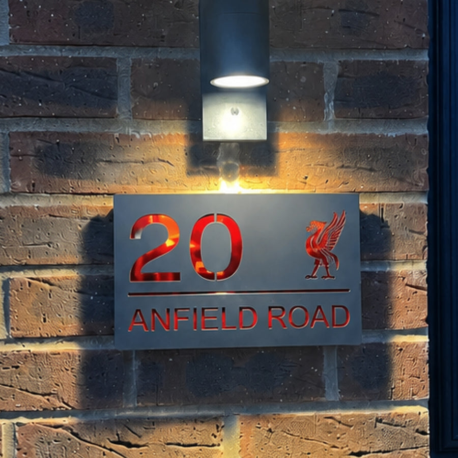 Liver Bird House Sign (Matt Grey)