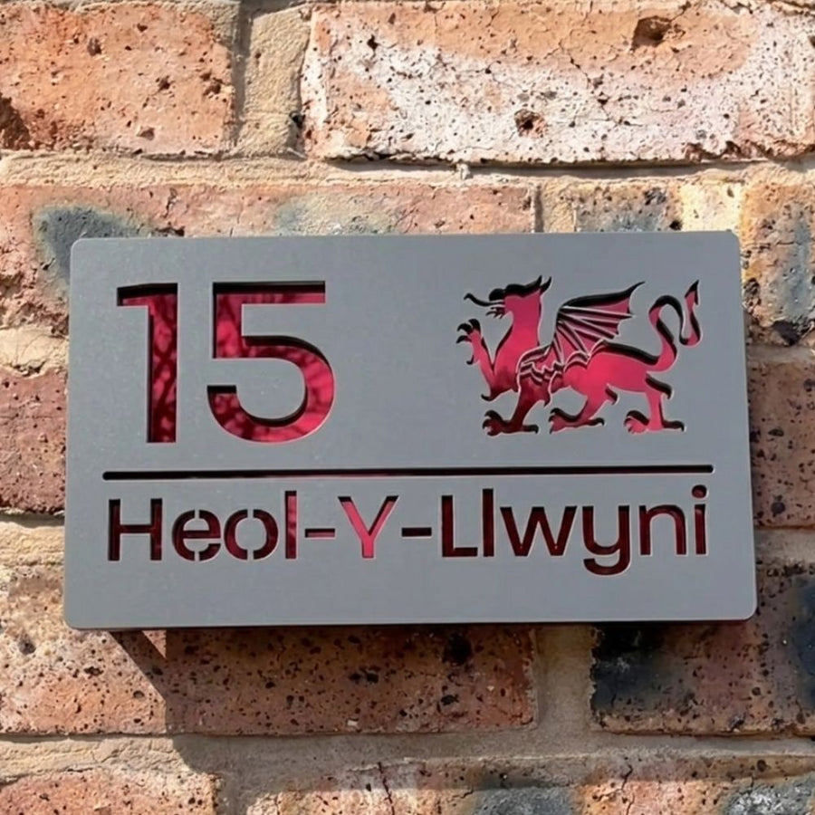 Welsh Dragon House Sign